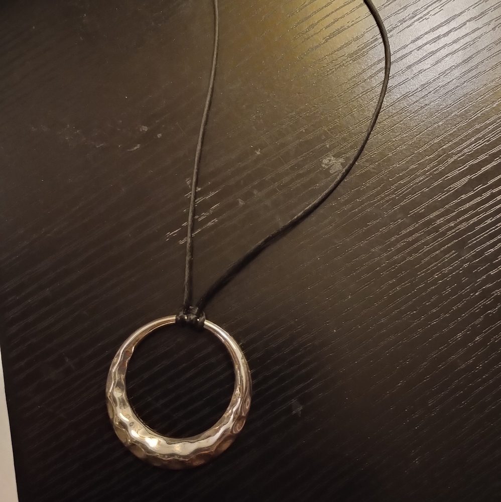 White House Black Market necklace black and silver